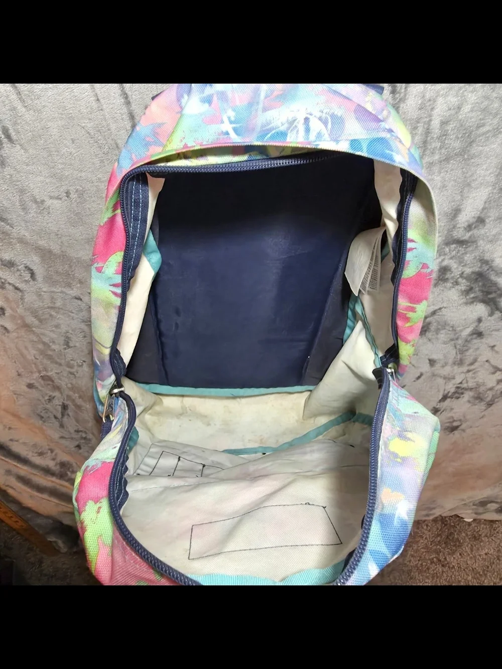JanSport Multicolor Pastel Tropical Backpack